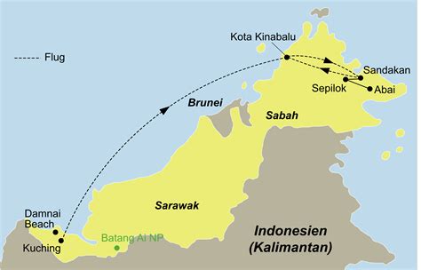 borneo rundreise